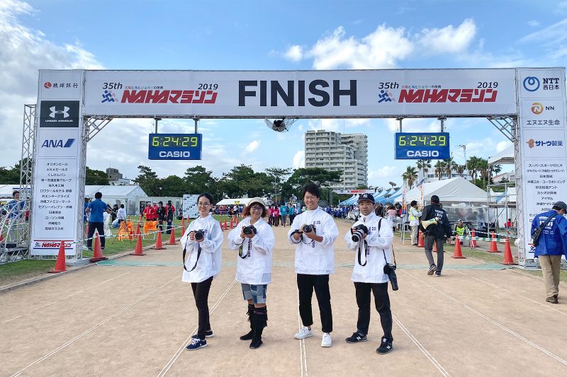 2019年12月　沖縄タイムス主催「NAHAマラソン」の撮影チームに参画